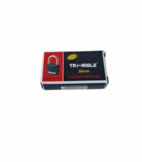 CANDADO NEGRO 38MM TRI-ANGLE303807