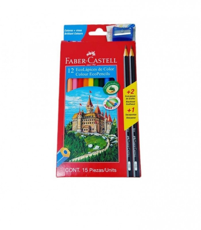 LAPIZ D/COLOR 12PCS FABER 120112-2G 545460