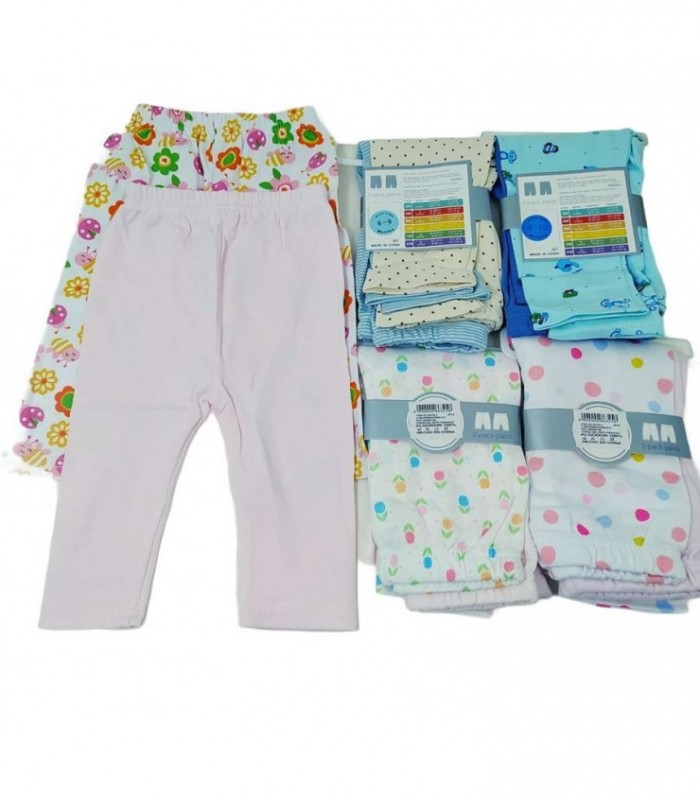 PANTALON 2PCS P/ BEBE COLORIDO 86352-2