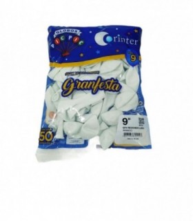 GLOBOS BLANCO 50PCS N9 CORINTER 305553