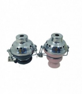 CABEZA P/ ARGUILE METAL C/VIDRIO CAA