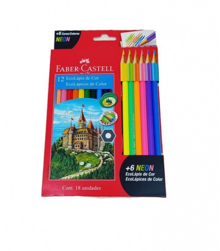 LAPICES D/ 18 COLORES FABER 120112 644293