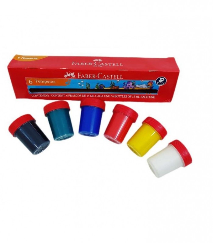 TEMPERA FABER 6PCS 15ML 163006 001922