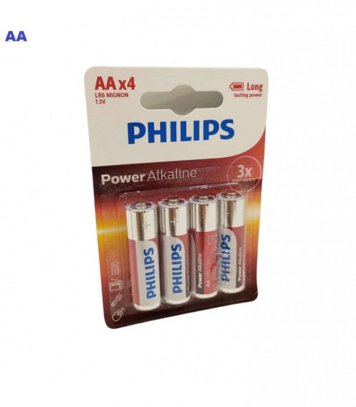 CART.PILA ALKALINA PHILIPS AA-4 620046