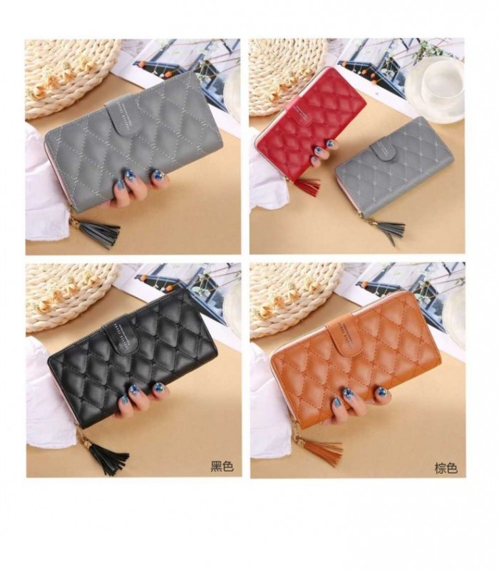 BILLETERA FEME LARGO 19X9.5CM CUADR 111159