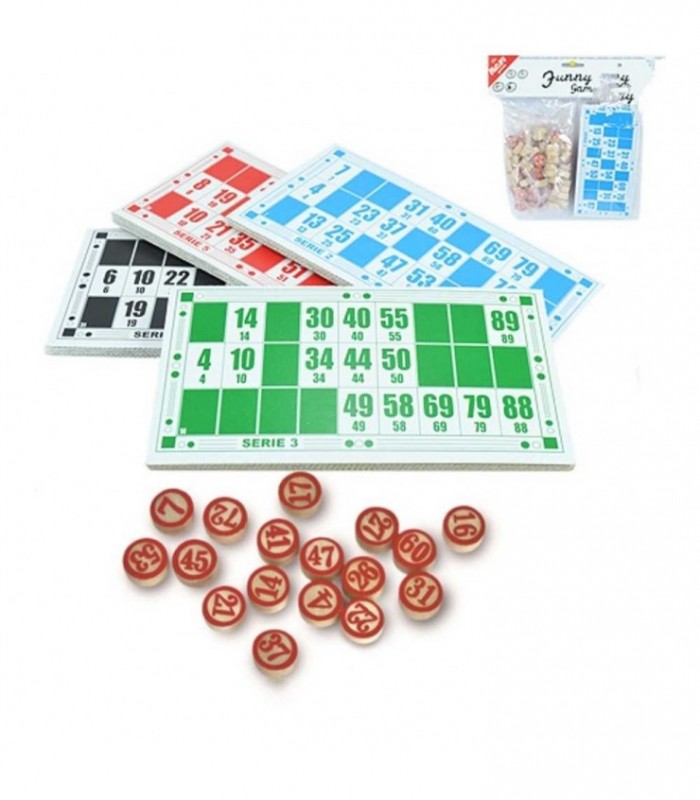 BINGO C/CARTON MADERA LOTERIA 18132 8667