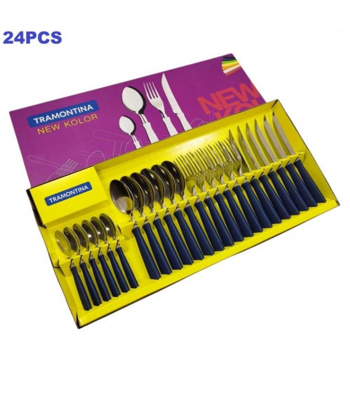 JGO CUB. 24PCS AZUL  TRAMONTINA 23199-162