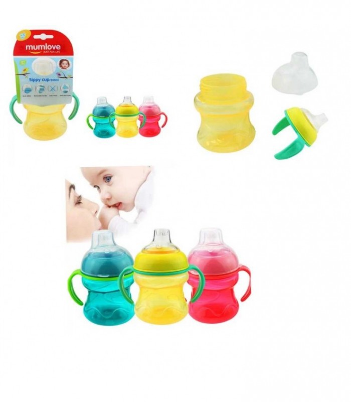 MAMADERA PLASTICO C/ PICO 200ML MUMLOV C-2