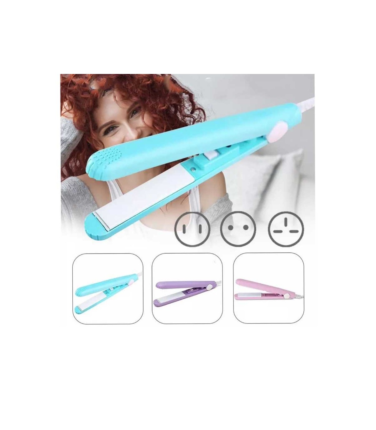 MINI PLANCHITA A228 15CM 220V COLOR 228