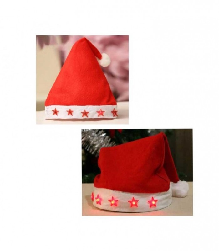 GORRA D/ PAPA NOEL C/ LUZ 36-28CM 103656