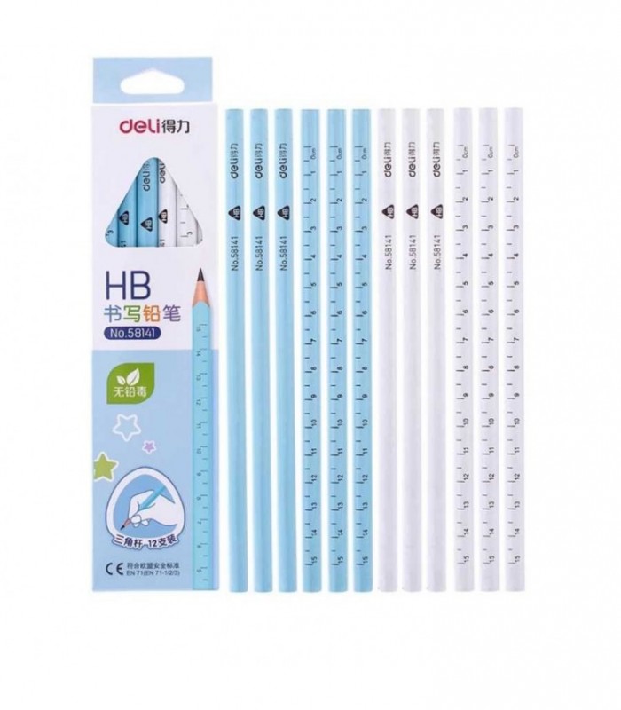 LAPIZ DE PAPEL 12PCS CX HB C-CENTIMETRO 58141