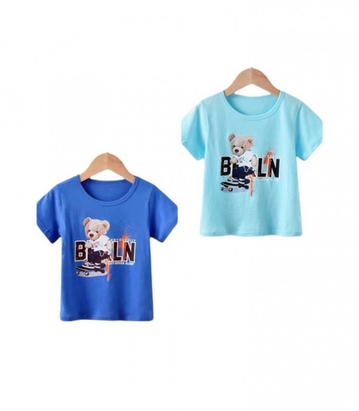 REMERA OSO BAKLN AZUL-CELESTE 121968