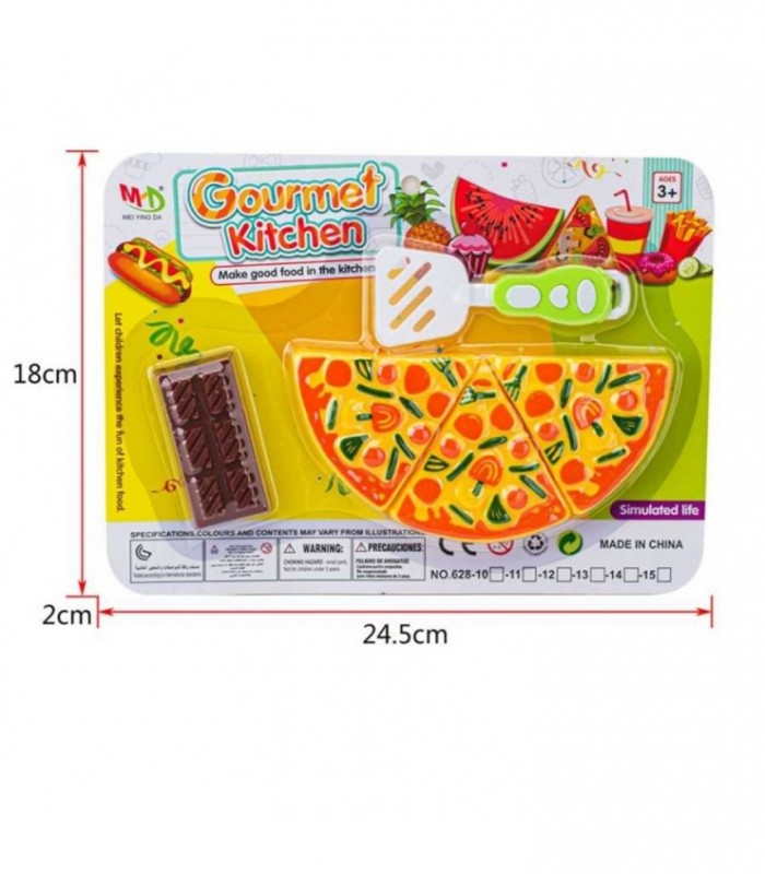 PIZZA CORTADA 5PCS 25CM GOURMET CART 628-10