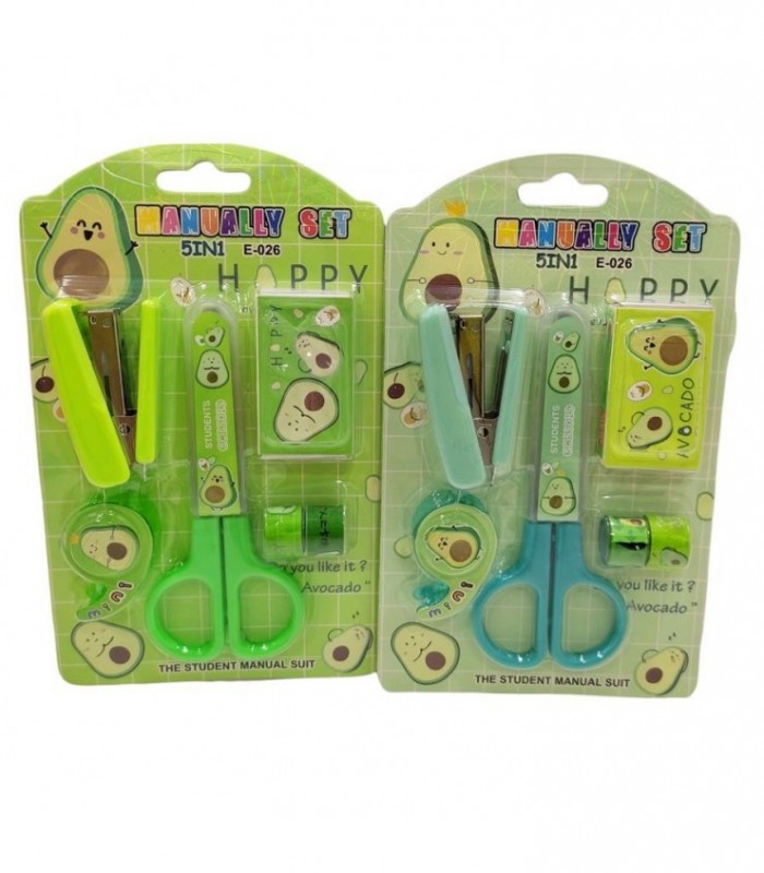 TIJERA KIT 5PCS C-PRESILLAD AGUACATE CART 125061