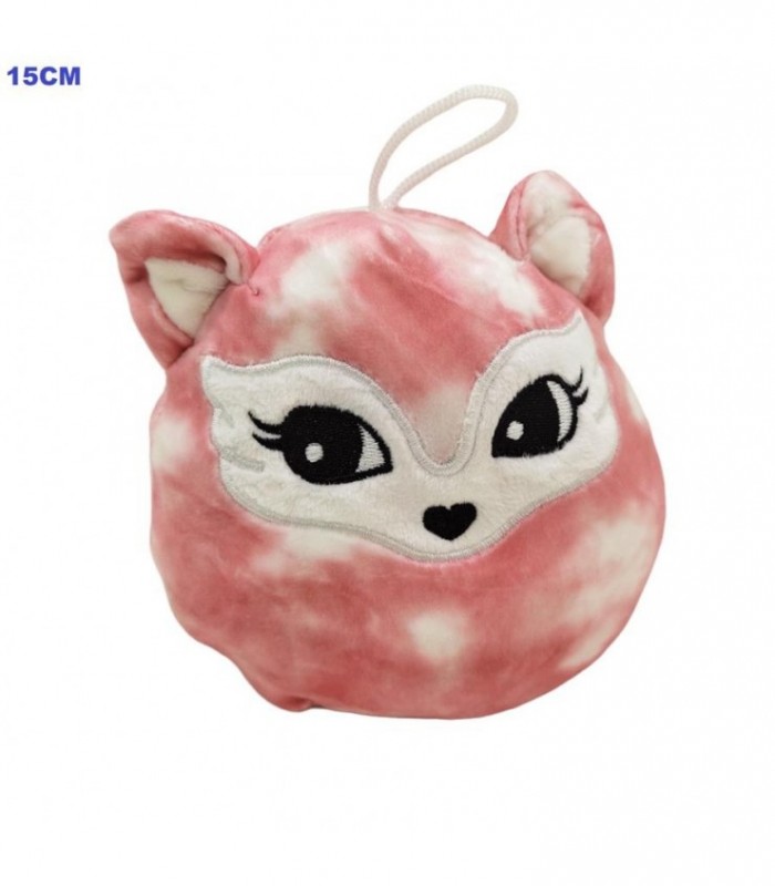 PELUCHE C-OREJA ROSA C-BLANCO 15CM 124526