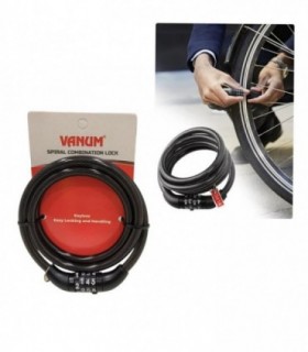 CANDADO BICICLETA 8MMX120CM LOCK VANUM 86920