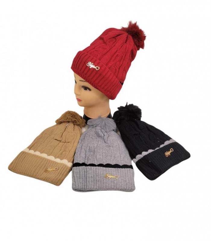 GORRA FEME 4C PELO ADEN.POMPOM 125688