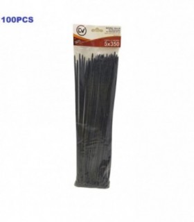 PRECINTA 5X350MM 100PCS NEGRO 7368 DV 62517