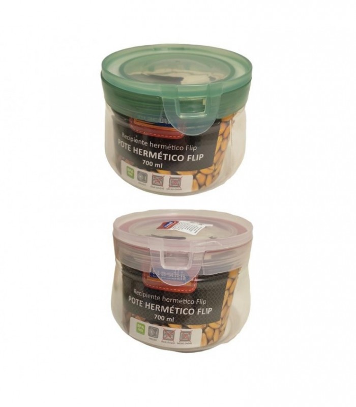 POTE HERMETICO 700ML PLASUTIL 13551 13548