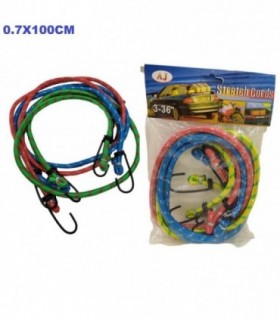 CUERDA ELASTICA 100CM 3PCS 127213