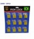 CANDADO CART 12PCS 30MM IRON LOCK 126771