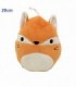 PELUCHE ZORRO C-OREJA 20CM NARANJA 124510