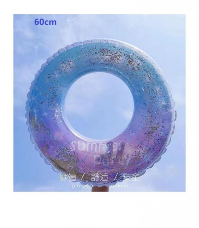 SALVA VIDA INFL.CINTURA C-GLITER 60CM SIREN 128175