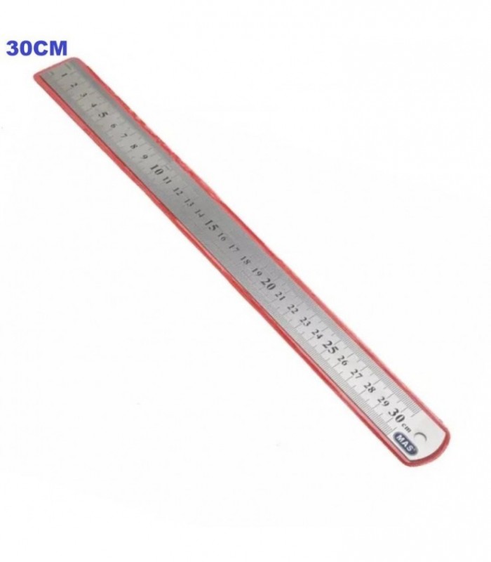 REGLA METAL 30CM 1PC 128841