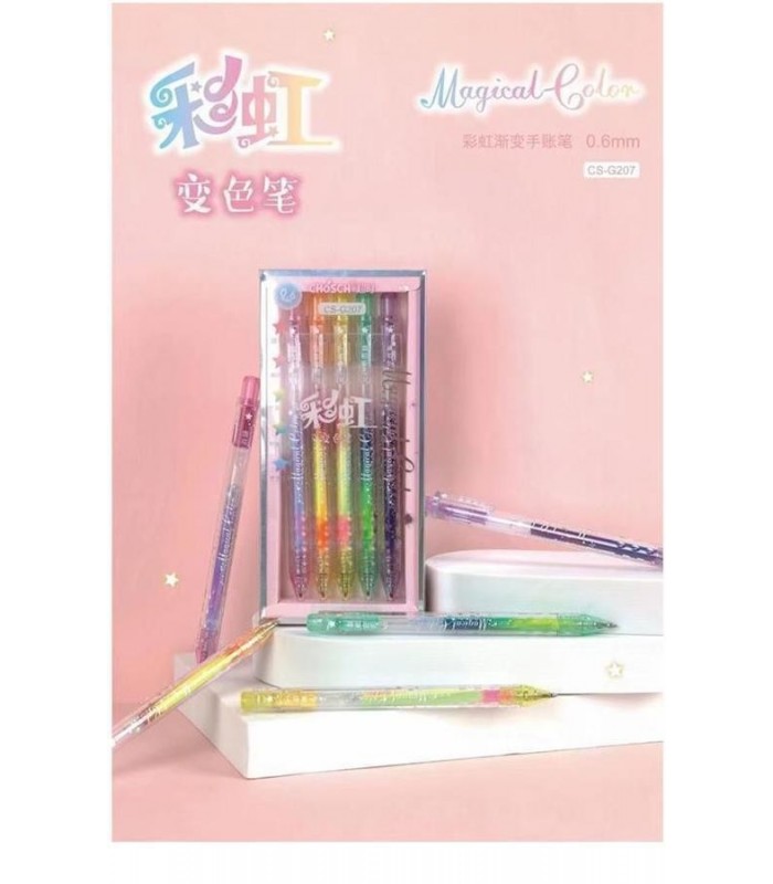 BOLIGRAFO 5PCS COLORIDOS CX.CS-G207