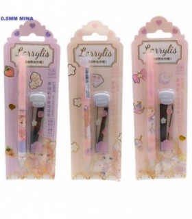LAPIZ MINA 2PCS 0.5MM ROSA NENA CART YM-A2696