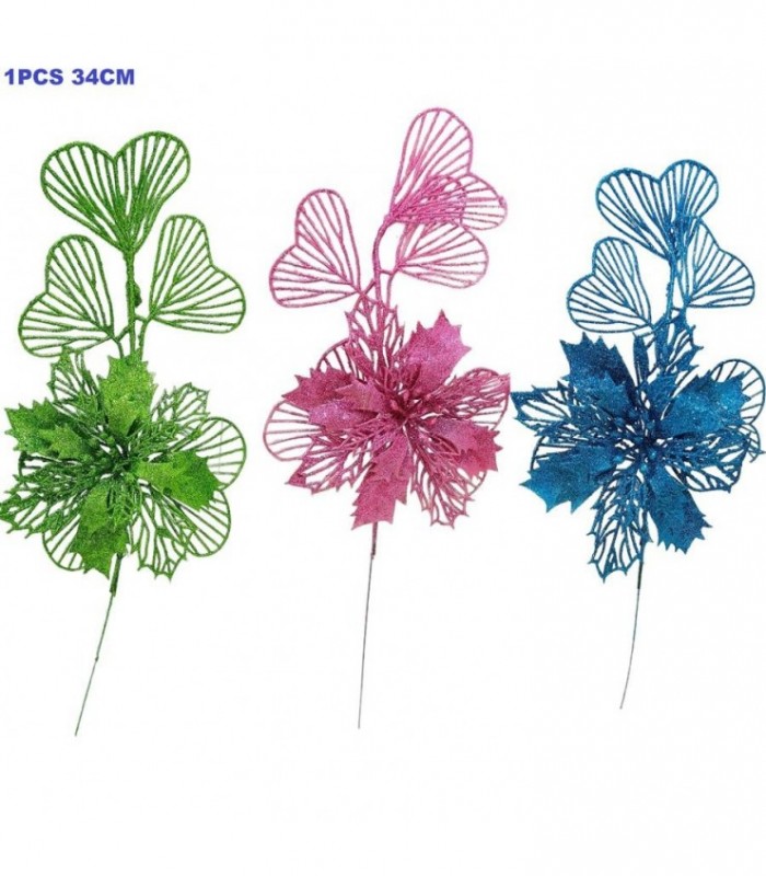 FLOR P-NAVIDAD 34CM 1PC 6C 127589