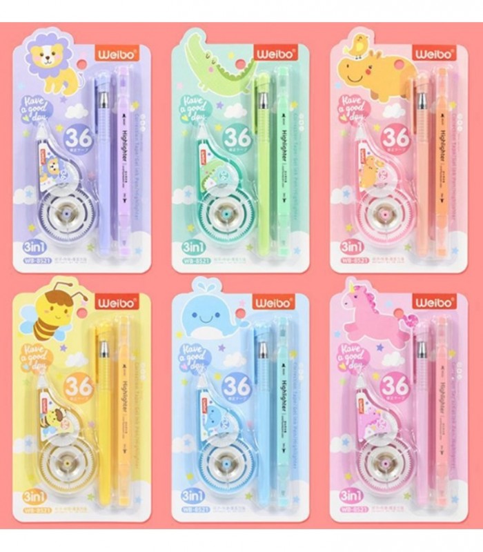 CORRECTOR C-LAPIZ 3PCS KIT WEIBO 5C WB-8521