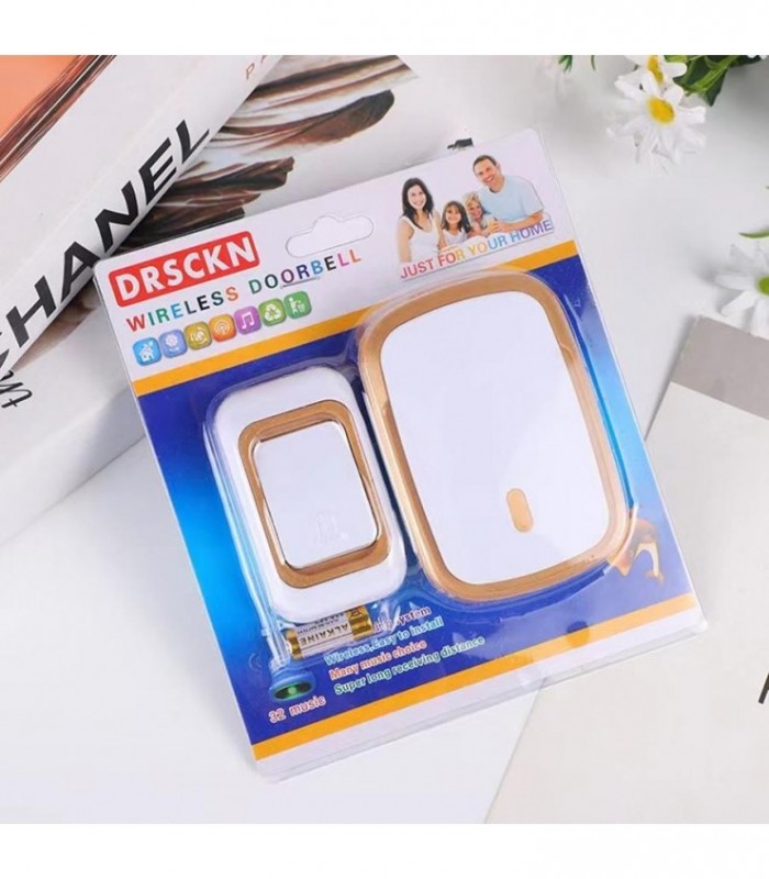 CAMPANILLA 220V DRSCKN BLANCO C-DORADO 129332