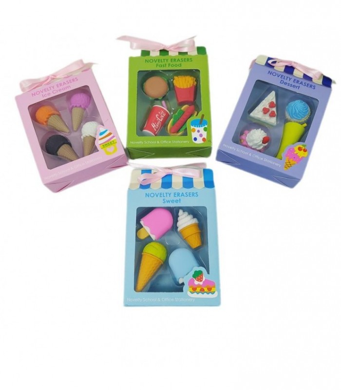 BORRADOR 4PCS CX.REGALO HELADO PAPA ER-811