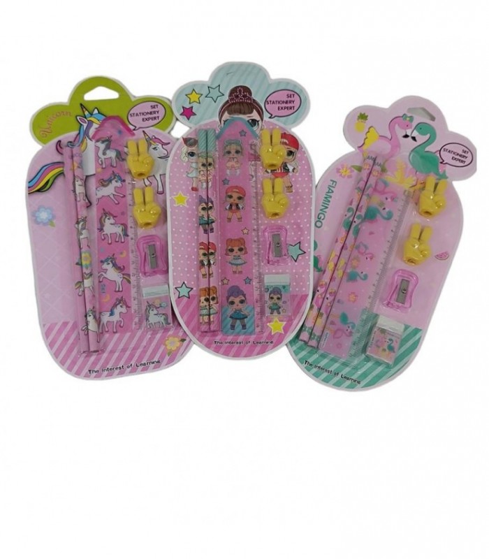 KIT ESCOLAR 7PCS CART LOL/UNIC/FLAM 8680