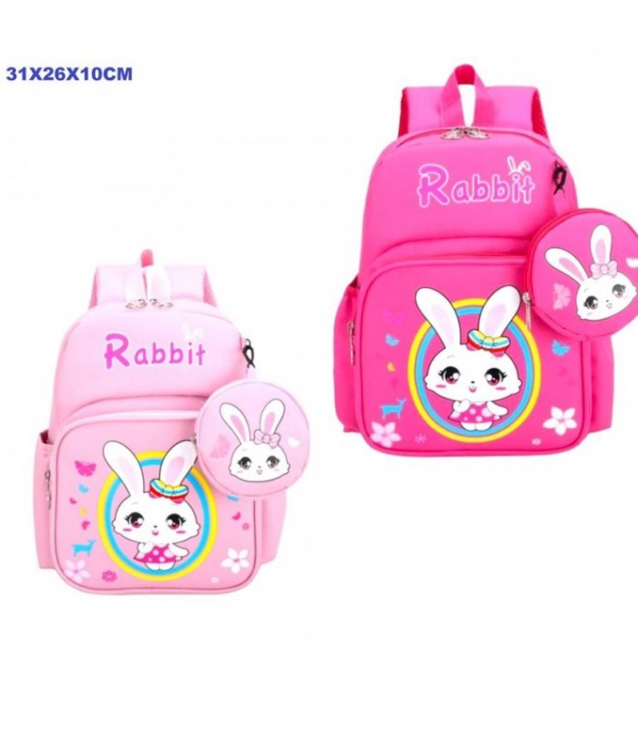 MOCHILA INF.NENA RABBIT31X26X10CM C-MONED.128416