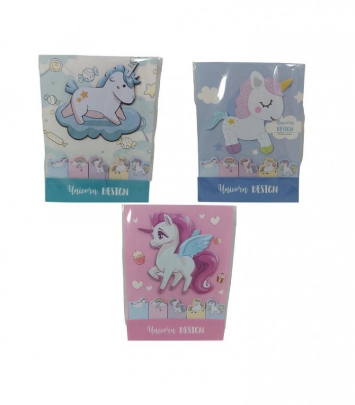 PAPEL STICK UNICORNIO 6PCS PEQ N1298