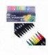 PINCEL 24 COLOR DOBLE DUAL TIP 125224