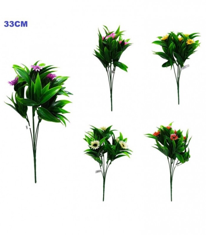 PLANTA-FLORES ARTIFICIAL 4C 33CM DAISY 131131