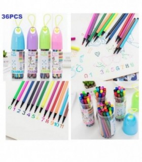 PINCEL DE COLOR TUBO 36PCS CHAORAN 00836
