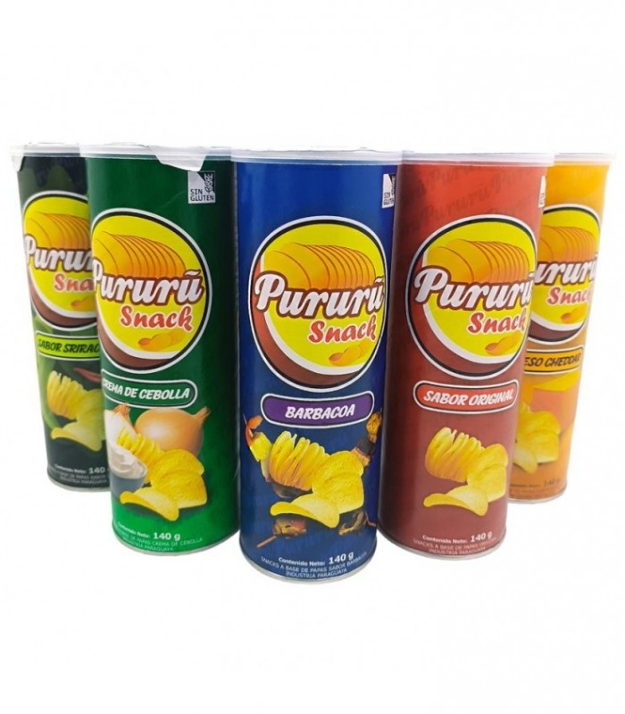 PAPA FRITAS PURURU SNACH 140G 5SABOR 490021