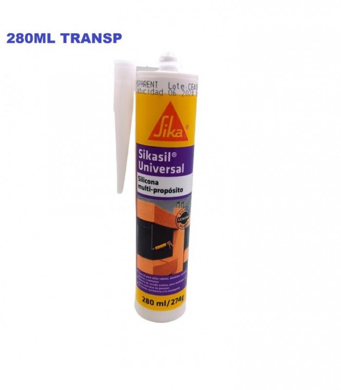 SELLADOR SILICON TRANSP 280ML SIKA 101530 4084