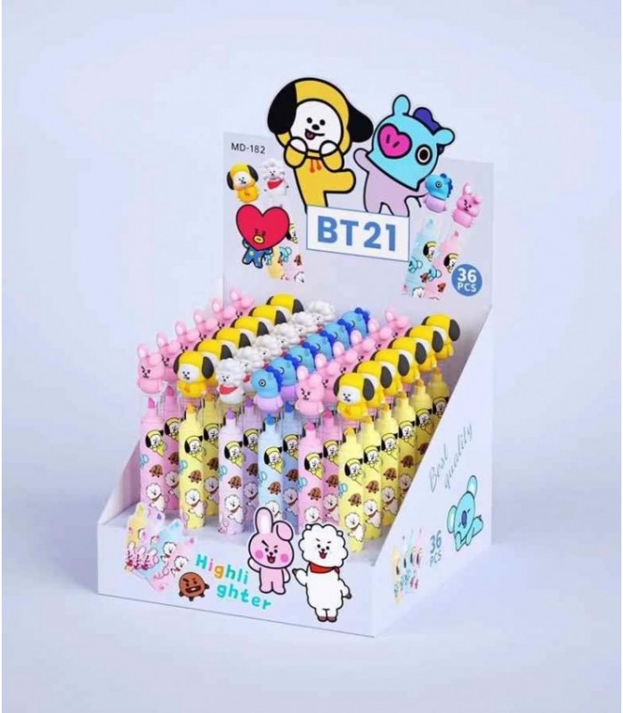 MARCADOR 1PC 3X1 COLOR BT21 5M MD-182