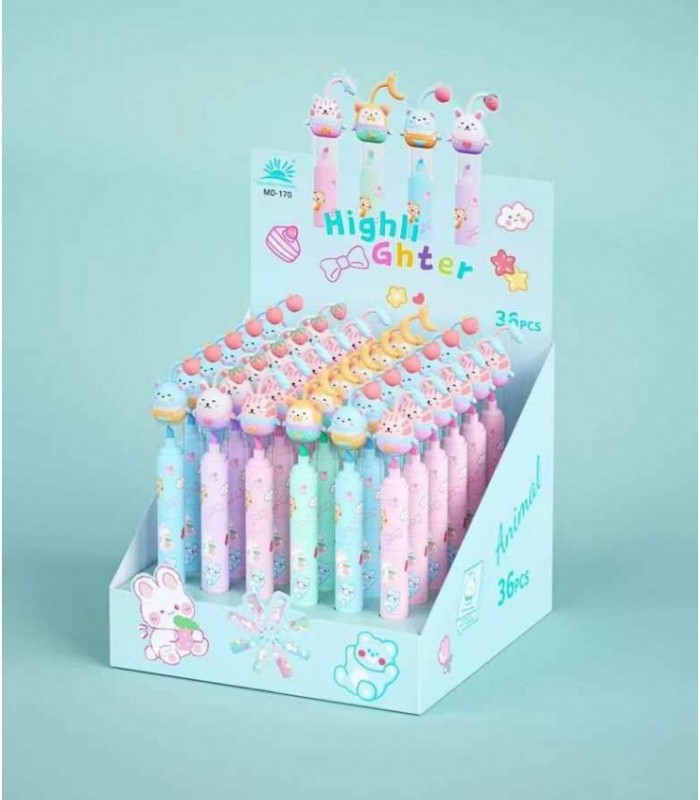 MARCADOR 1PC 3X1 COLOR 5D ANIMALES VARIOS MD-170