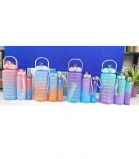 GARRAFA DE AGUA 3PCS 500-900-2.0L DUO COLOR 132291