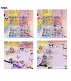 CINTA DECORATIVA 8PCS 4COLOR E-1010