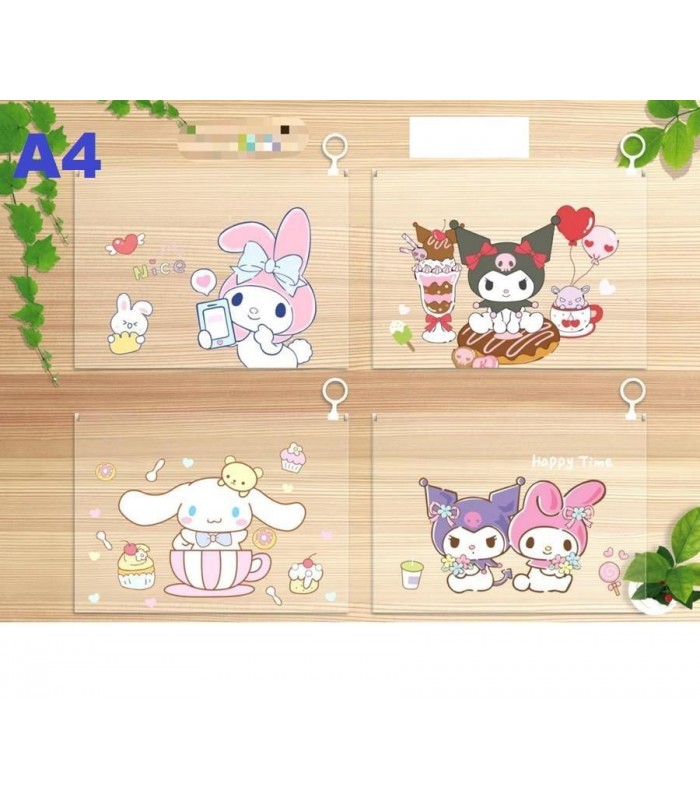 PORTA DOCUMENTO A4 KUROMI-MELO-PLASTIC. 6109