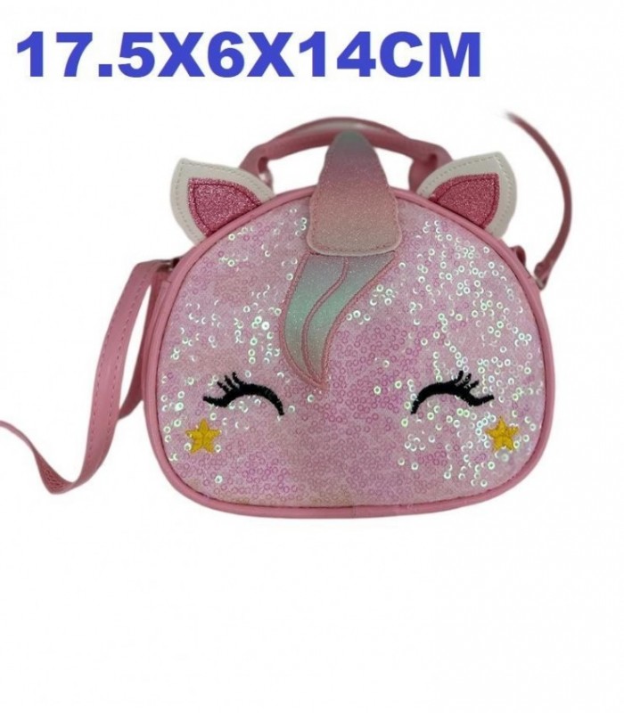 CARTERITA UNICORNIO 17.5X6X14CM ROSA 132618