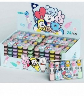 MARCADOR MINI 6PCS BT21 MD-207