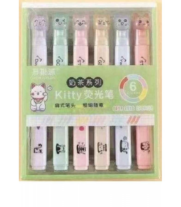 MARCADOR 6PCS KITTY GATITO CH-519